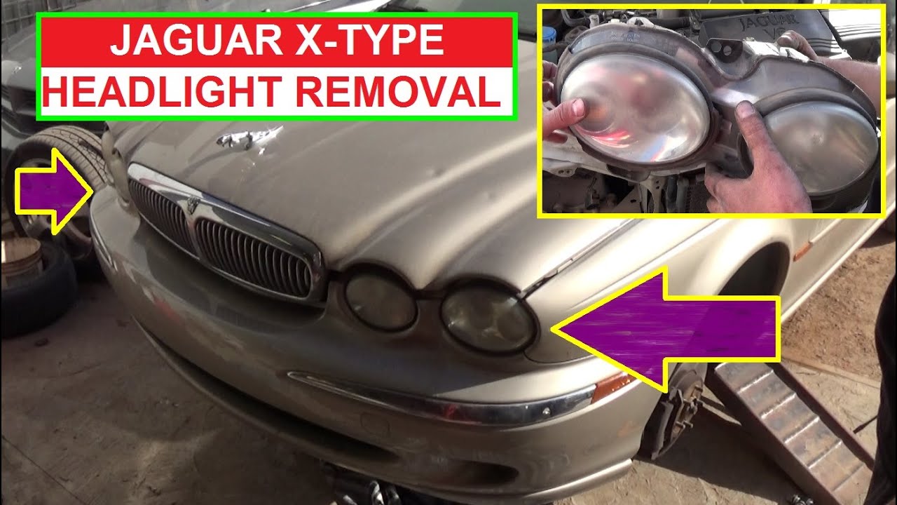 Jaguar X-TYPE Headlight Removal and Replacement. How to remove the headlight on X Type
