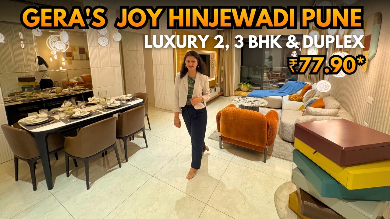 Экскурсия по жилому комплексу Geras Joy Hinjewadi в Пуне | Роскошные квартиры с 2, 3 спальнями и ...