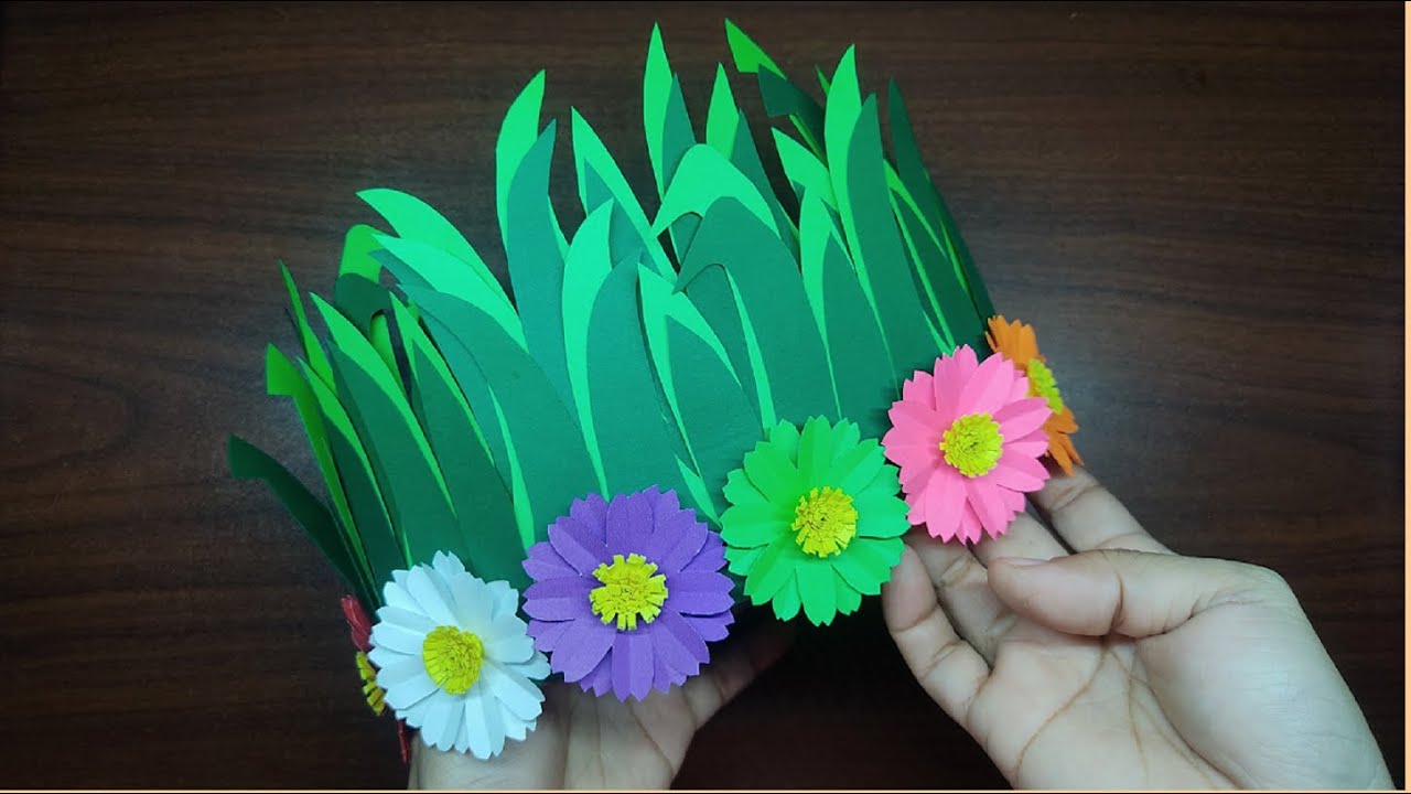 DIY PAPER GRASS HEADPIECE