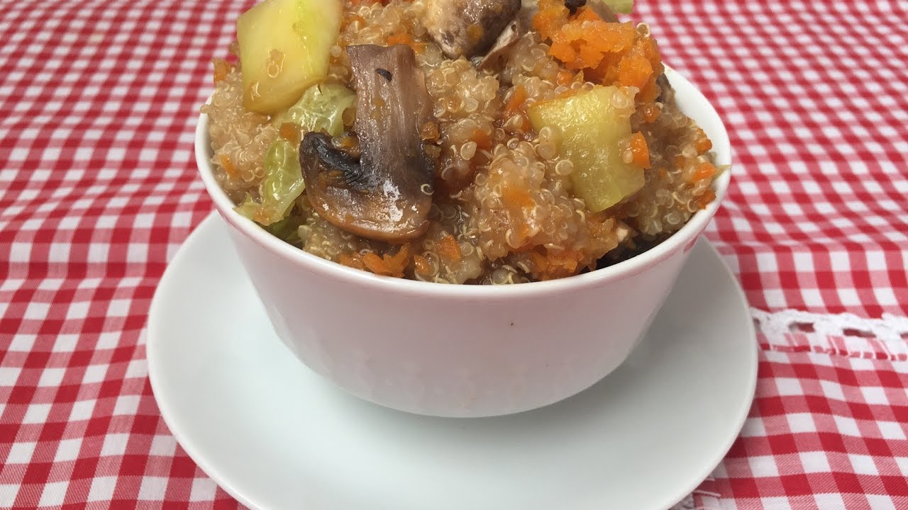 Quinoa con verduras y salsa de soja, Monsieur Cuisine, SilverCrest, Lidl