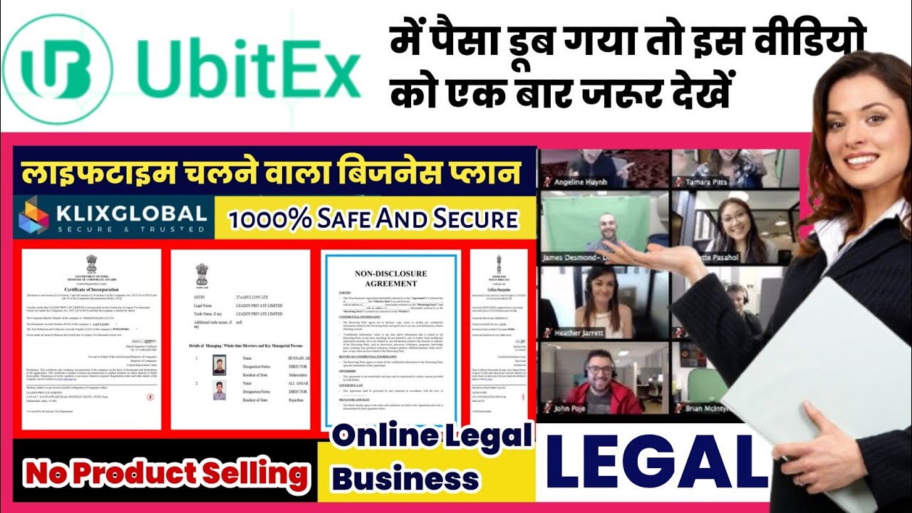 ubitex new update ! ubitex ! New MLM business plan, New MLM company 2024-2025, klix global business