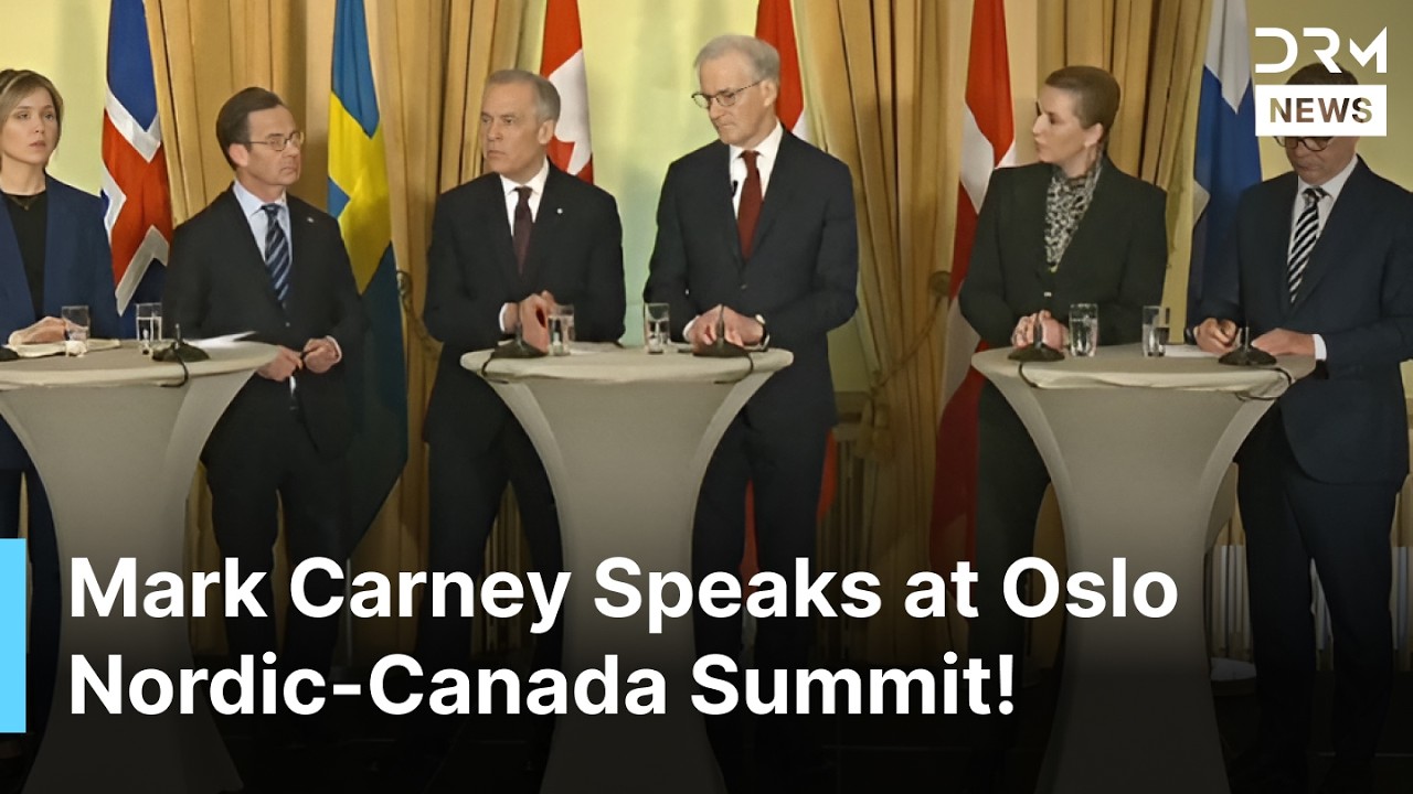 Срочная новость: Премьер-министр Канады Марк Карни выступил с речью на саммите стран Северной Евр...