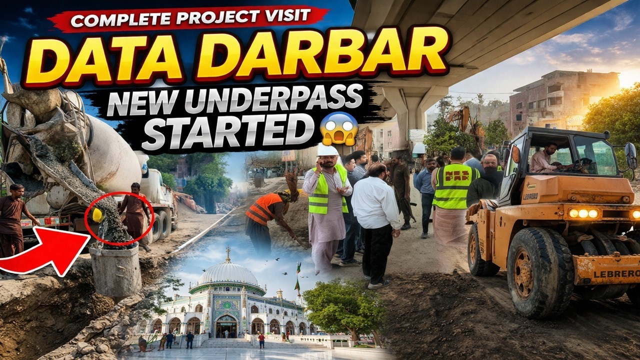🏗️ Data Darbar Expansion Latest Update 2026 | Bhatti Chowk Lahore Underpass Construction Starts!