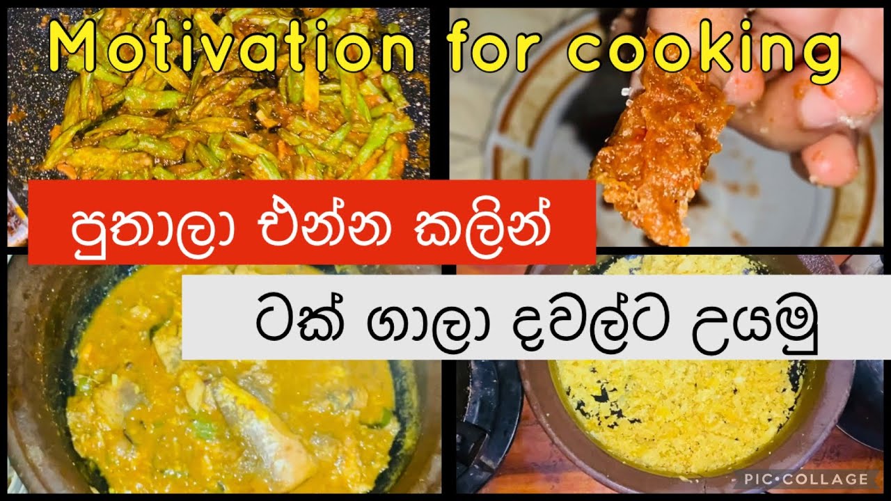 අද හොදටම උයන්න පරක්කු වුනා. පුතාලත් මග එන ගමන්.ඉක්මනින් දවල්ට උයමුද? Motivational Video for cooking