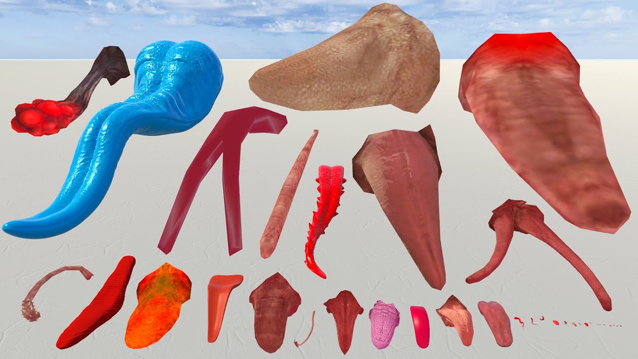 Monster Tongue Size Comparison 3D - Jörmungandr Vs Sea Eater Vs Legendary Monsters