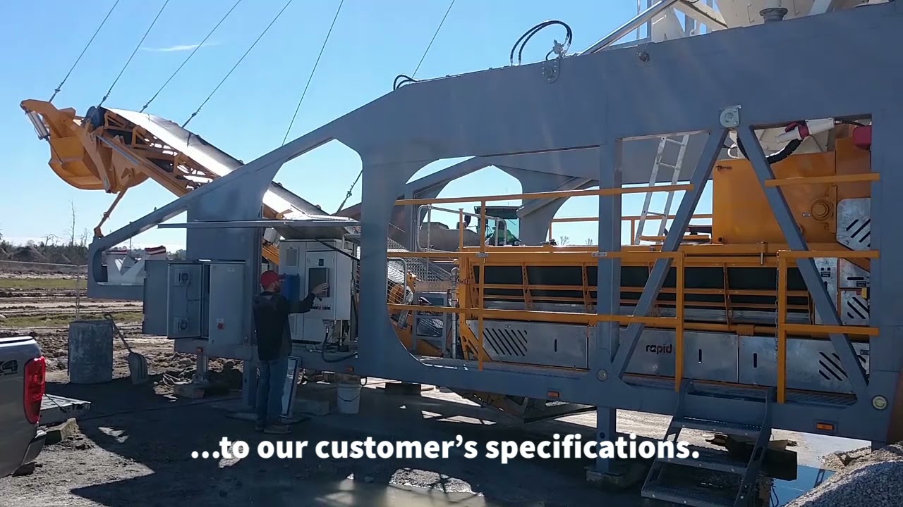 Rapidmix 600V Mobile Continuous Mixing Plant - Texas RCC Paving Project