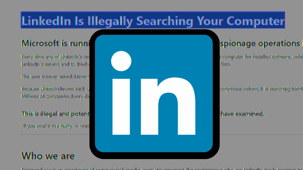 Ситуация со шпионским ПО в LinkedIn