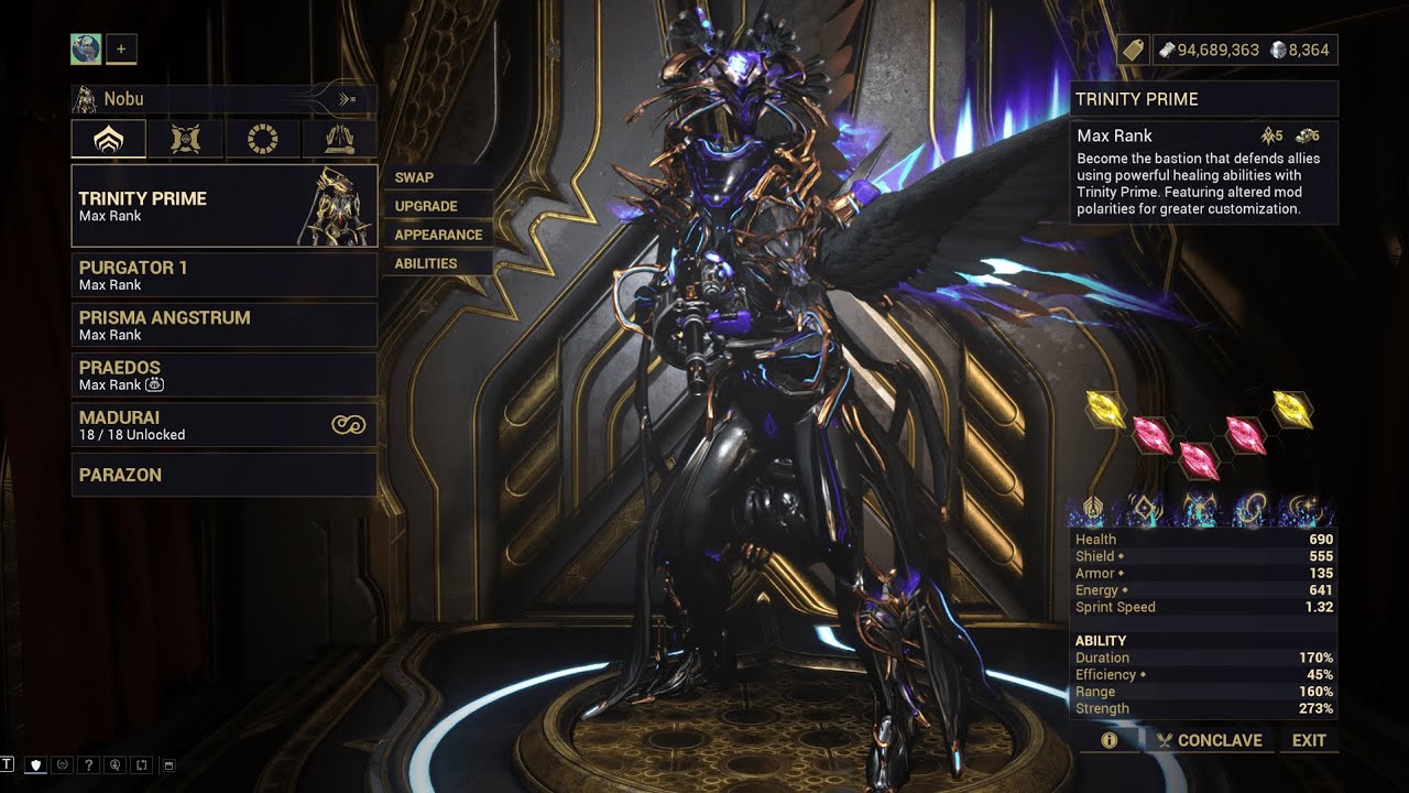 Warframe Maximum Investment - Trinity Prime | Isleweaver