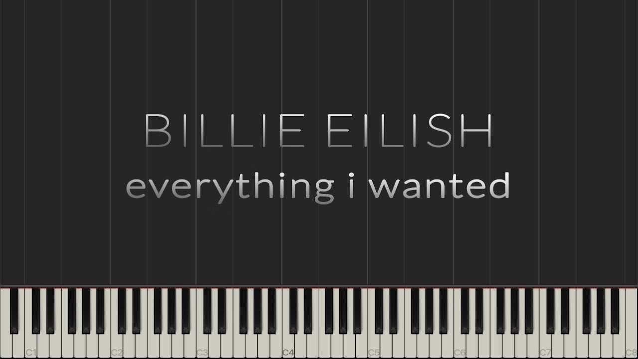 Billie Eilish - everything i wanted | Piano Tutorial