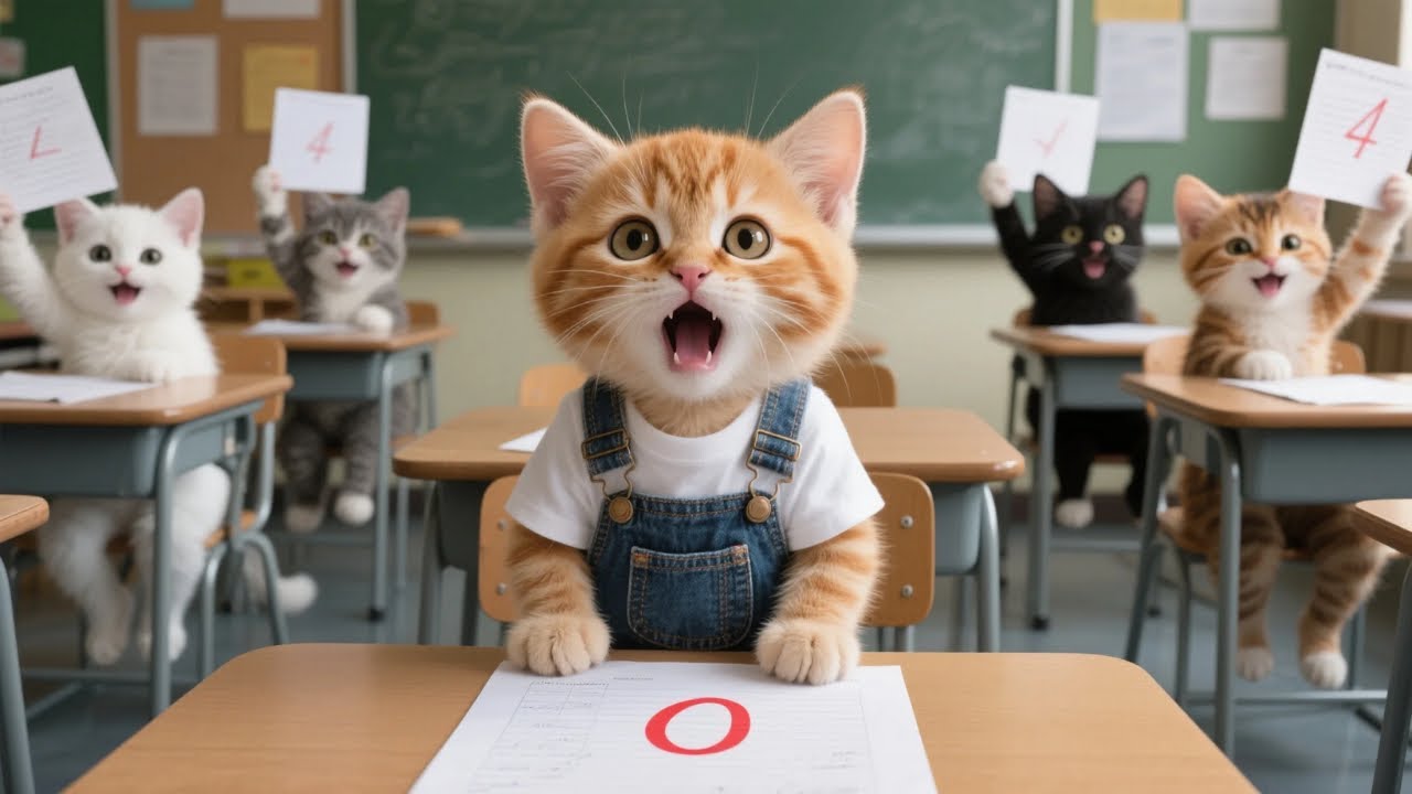 Ginger Kitten Got a Zero for Gaming Too Much&mdash;But Mama Cat Didn&rsquo;t Scold, She Comforted Him 🐱💕