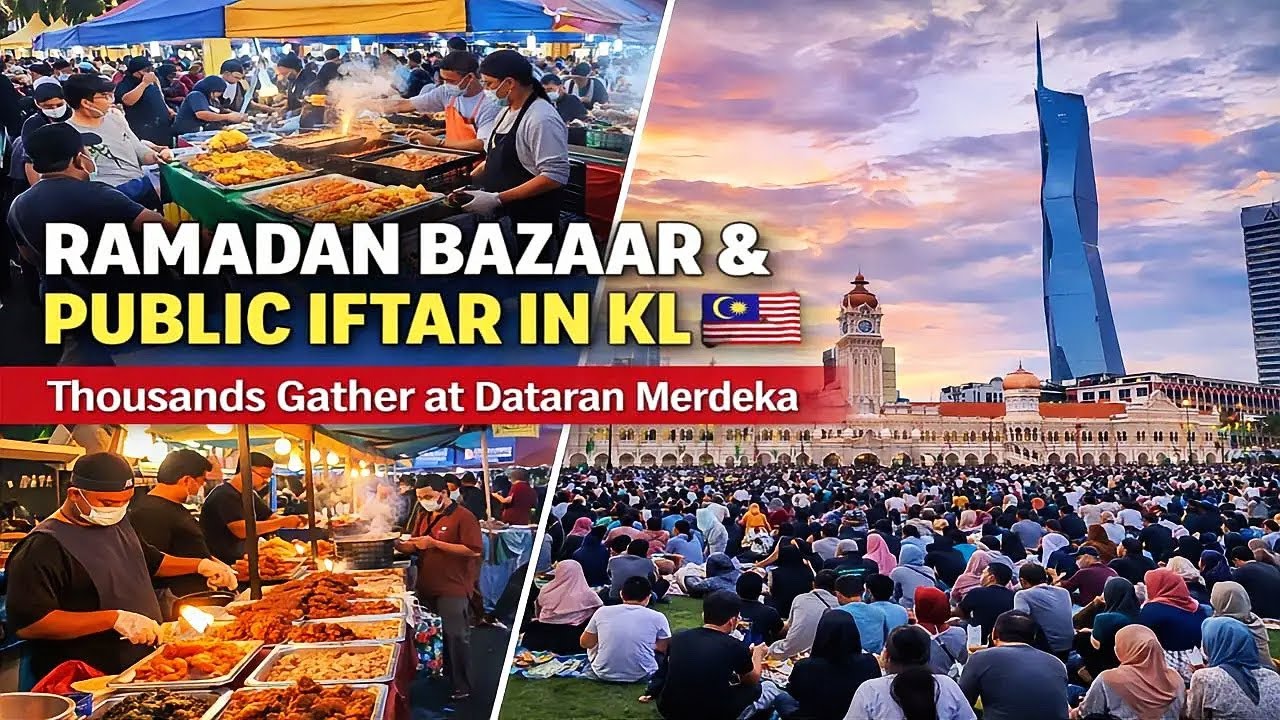 🚨 KL’s Craziest Iftar Scene 😳 | Ramadan Bazaar at Dataran Merdeka 🇲🇾 Walking Tour 2026