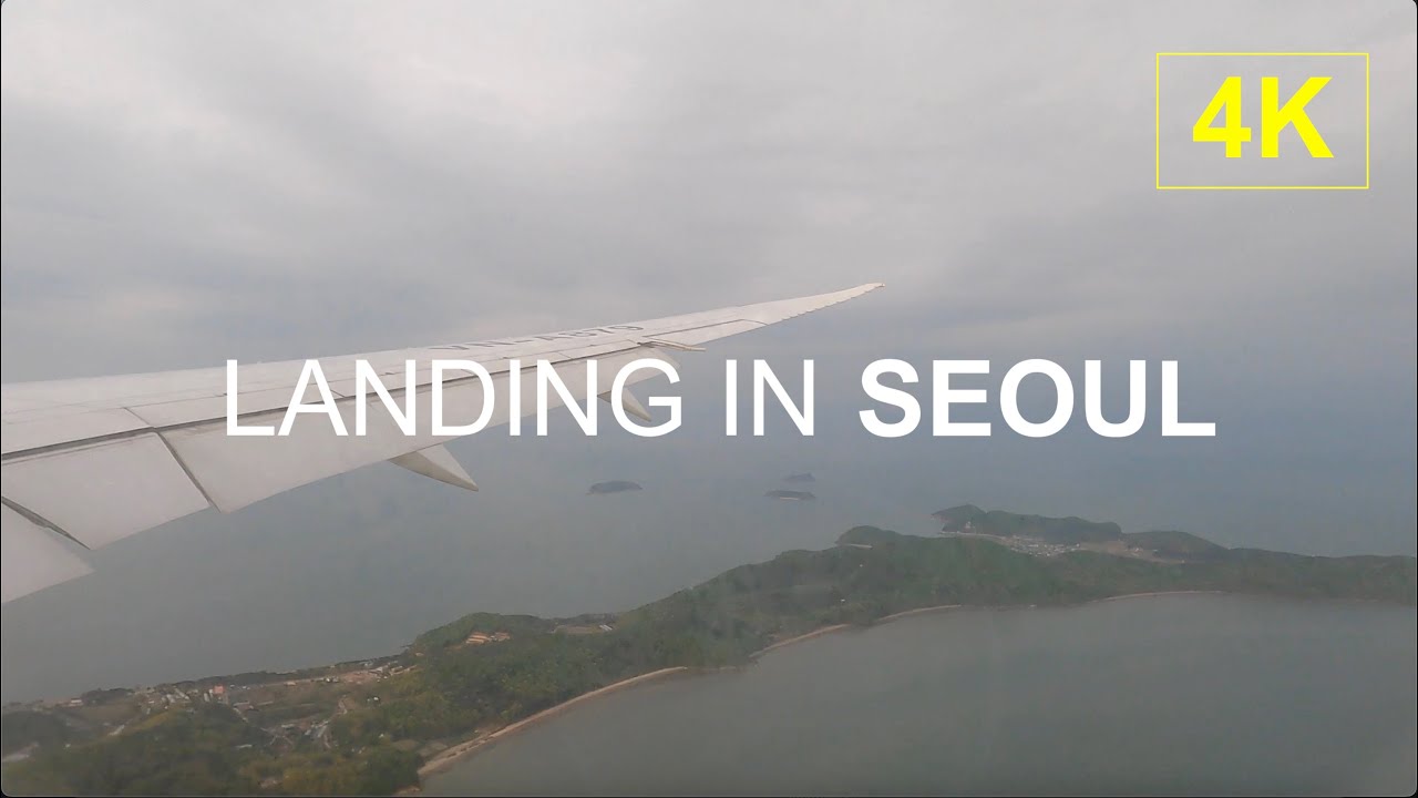 Landing in SEOUL | 4K Window Seat