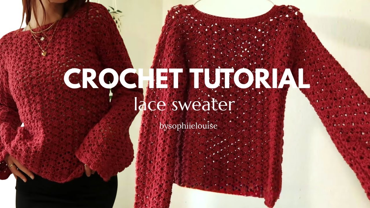 CROCHET SWEATER TUTORIAL | beginner friendly | bysophiielouise