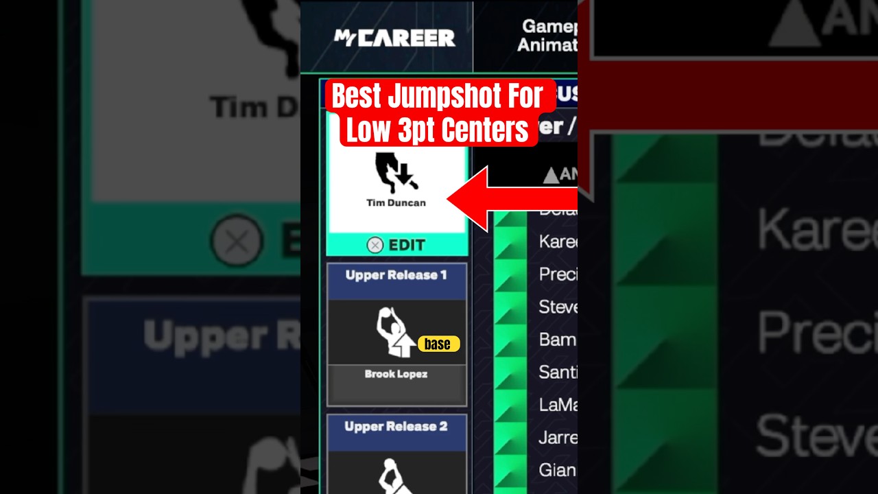 BEST Jumpshot for Low 3PT Centers in NBA 2K25 🔥