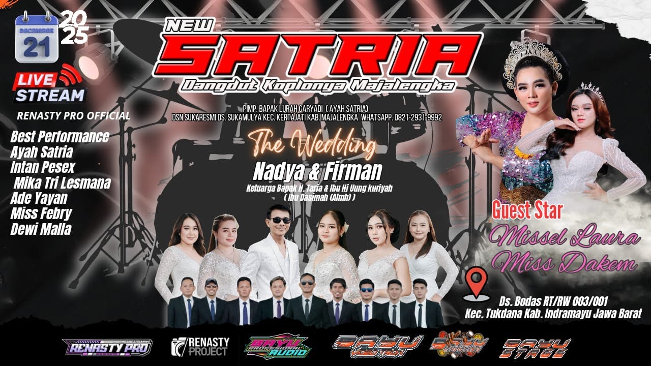 LIVE (MALAM) NEW SATRIA DANGDUT KOPLONYA MAJALENGKA DS. BODAS KEC. TUKDANA KAB. INDRAMAYU 21-12-2025