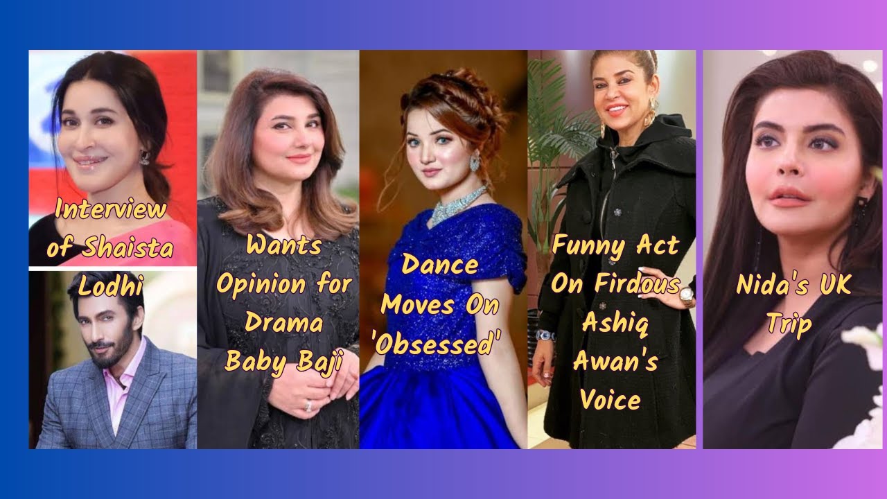 Shaista&Aijaz Interview, Javeria wants opinion, Rabeeca's dance moves, Mishi's Act, Nida's UK Trip