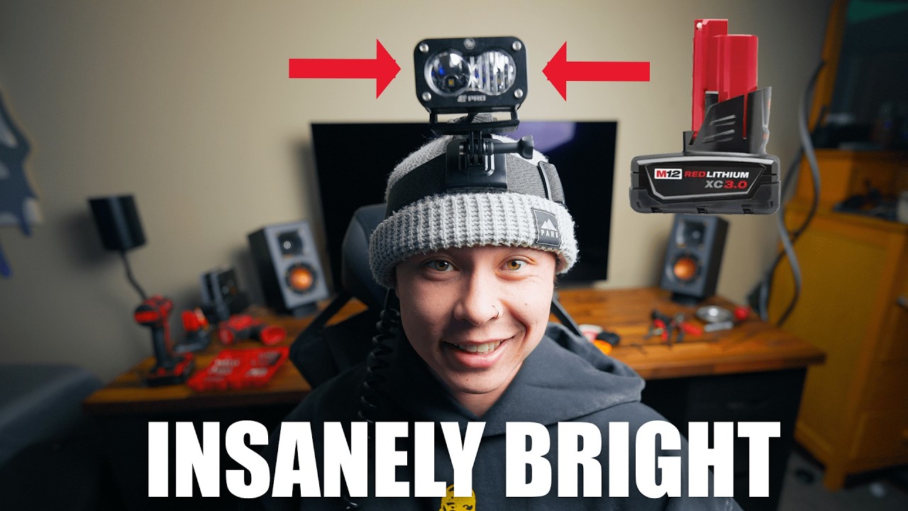Making the Worlds FIRST Baja Designs Headlamp Powered by Milwaukee m12 battery