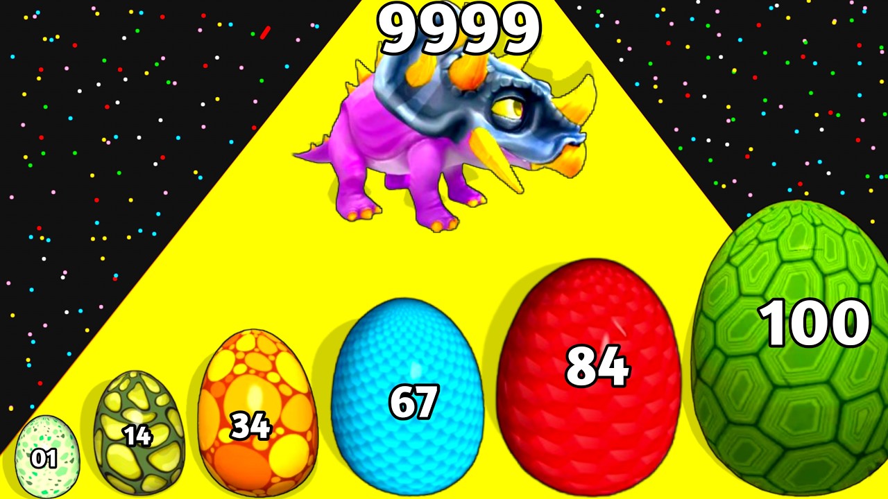 DINO MERGE RUN – MAX LEVEL Dino Evolution 🦖 | Satisfying Gameplay
