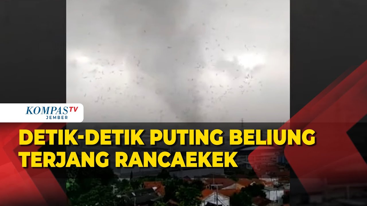 Detik-Detik Angin Puting Beliung Terjang Rancaekek-Jatinangor, Rusak Atap Bangunan