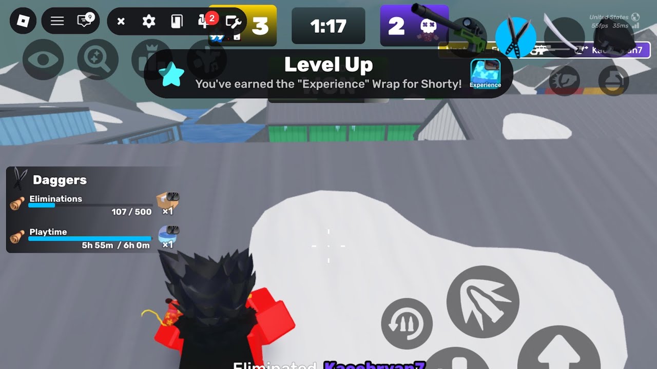 Getting Level 100 in Rivals!