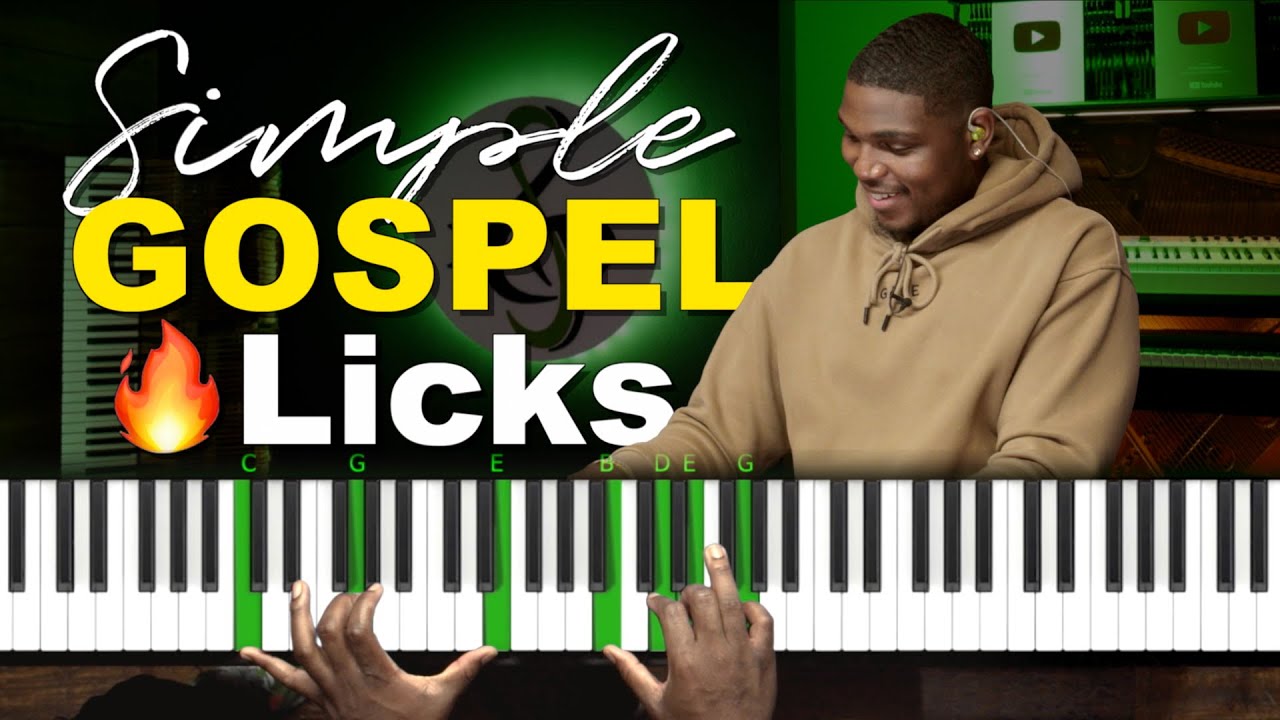 Simple Gospel Piano Tutorial | Chords & Licks in ALL 12 KEYS