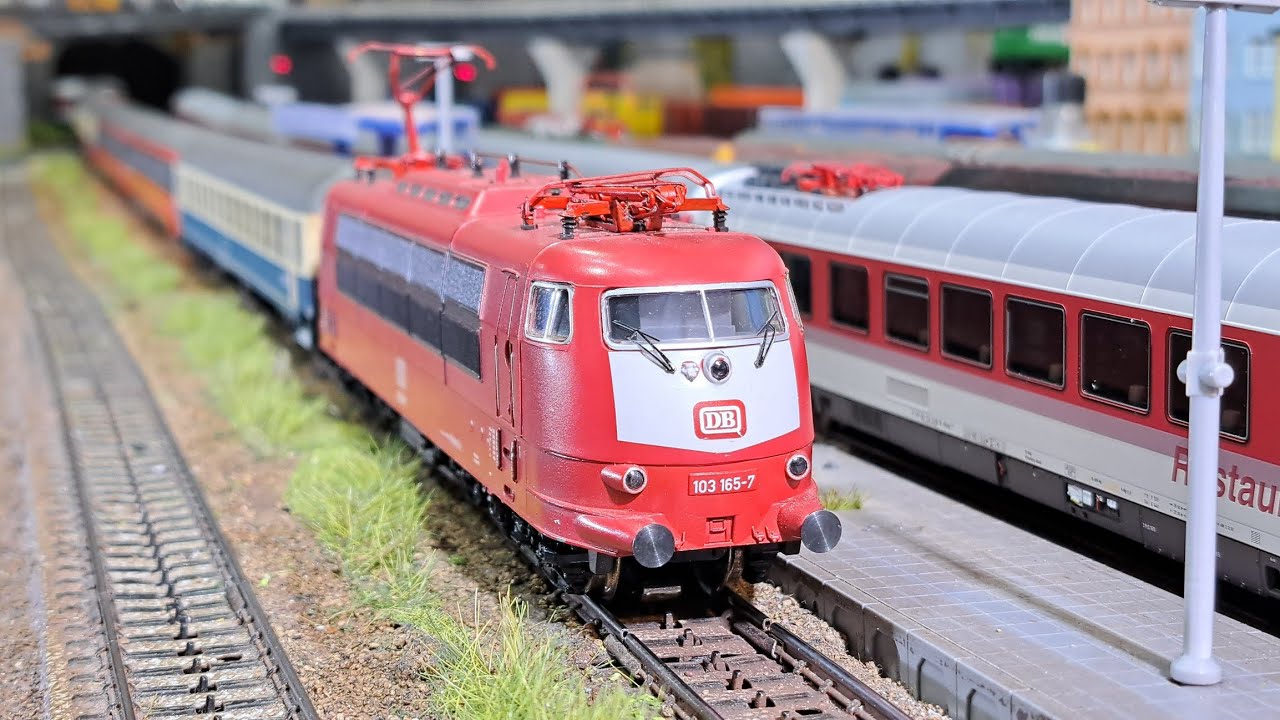 Mittwoch Spezial Modellbahn H0 Fahrvideo mit Eurocitys April 2025 BR120 BR103 RH1016 BR218 RE460