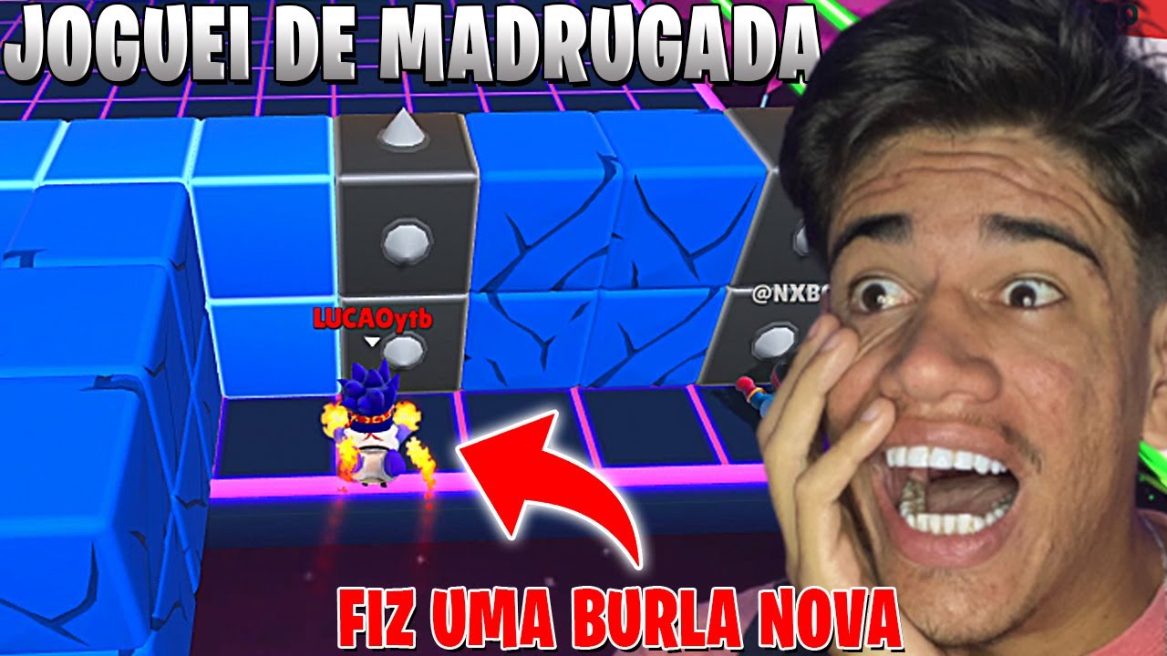 JOGUEI STUMBLE GUYS DE MADRUGADA E APRENDI UMA BURLA NOVA INSANA