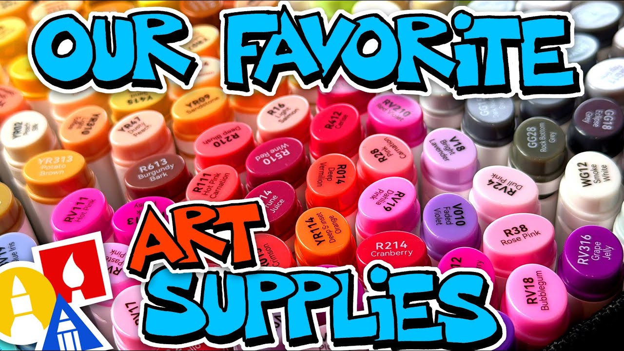 The Simple Art Supplies We Use At Art For Kids Hub