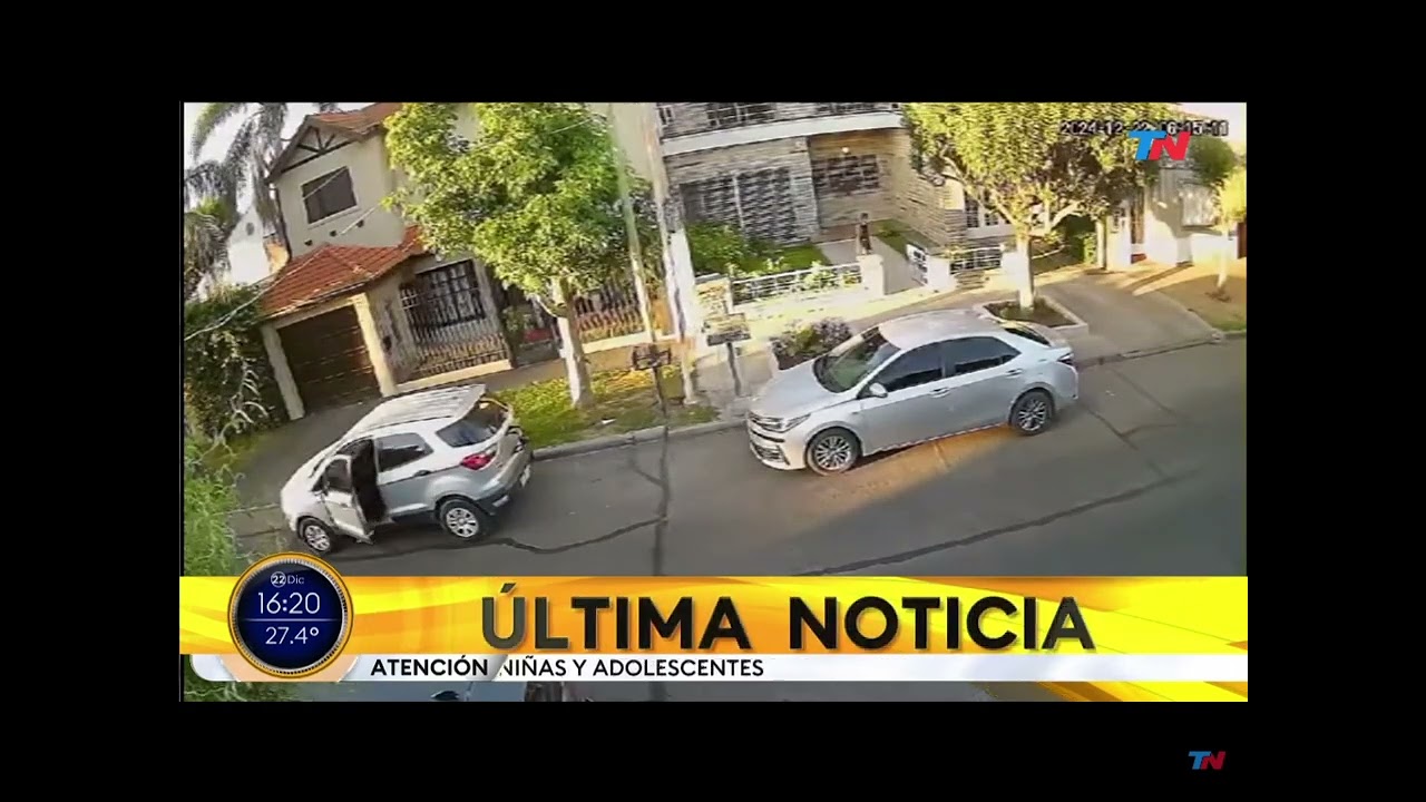 INSOLITO! AL MENOS 7 DELINCUENTES EN 3 AUTOS INTENTAN INGRESAR A DOMICILIO A PLENA LUZ DEL DIA EN RM