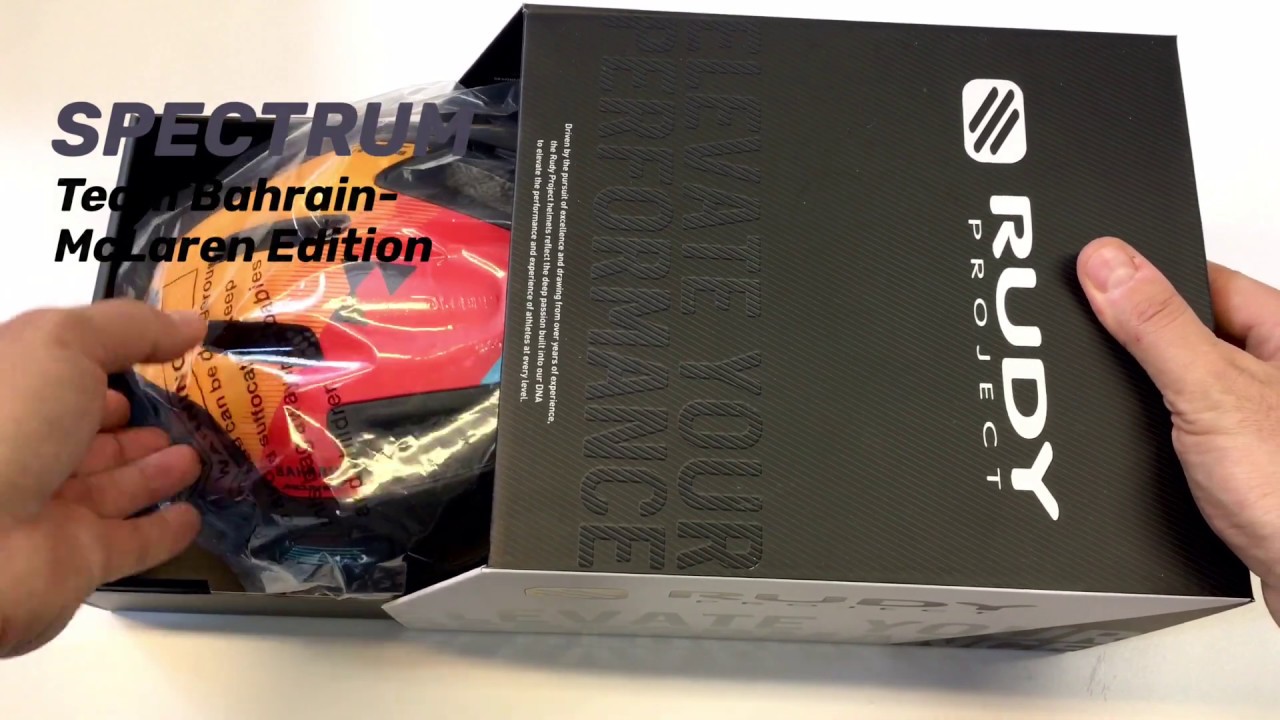 Rudy Project SPECTRUM TEAM BAHRAIN-MCLAREN EDITION sisak kicsomagolása #unpacking #unboxing