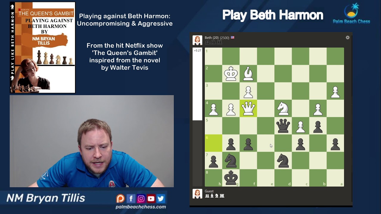Beth Harmon 20 (2500) vs NM Tillis - Alekhine Defense