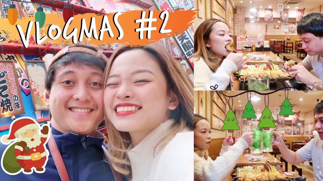 OSAKA: Shinsekai, Izakaya Eats, Trying Obstacle Course Relay | VLOGMAS #2
