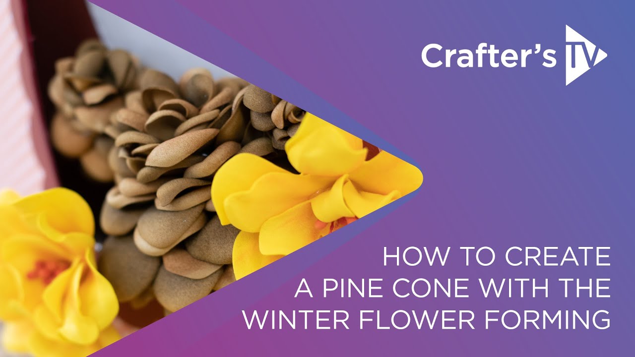 How to make 3D pine cones | Autumn & Winter Flower Forming Foam