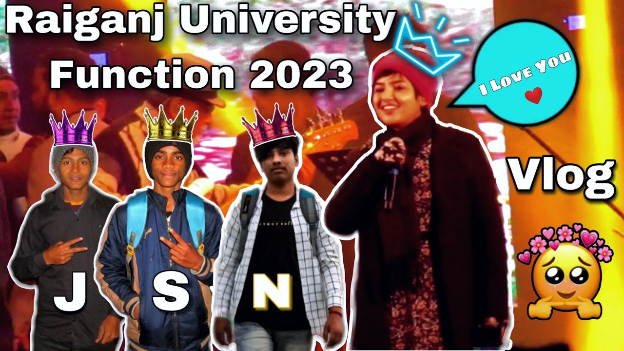 Raiganj University College function 2023 🥵| Trending Function|College Vlog 🌸| #vlog #raiganj #5vlog