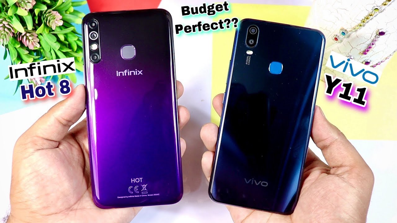 Vivo Y11 (2019) vs Infinix Hot 8 4GB - Comparison!! Speed Test, Camera Test & Details [UrduHindi]
