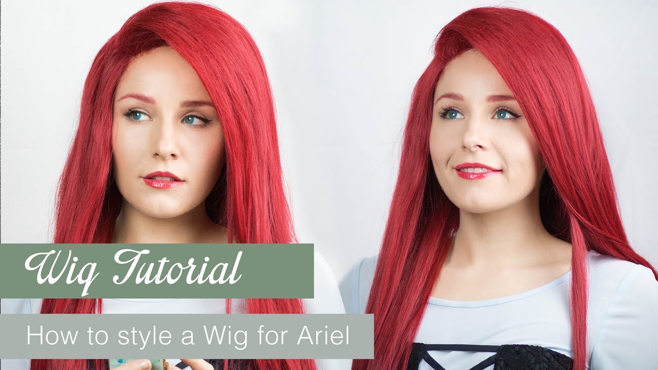 Wig Tutorial. How to style a Wig for Ariel the little Mermaid