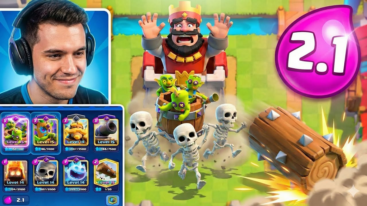 IS THIS THE FASTEST LOG BAIT DECK?   2.1 ELIXIR 🚀 (IMPOSSIBLE to Defend!)