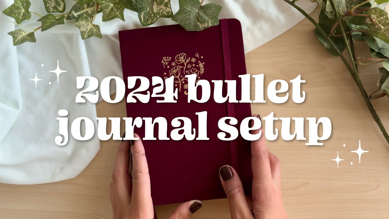 starting a new bullet journal! 🥀✨ 2024 bullet journal setup