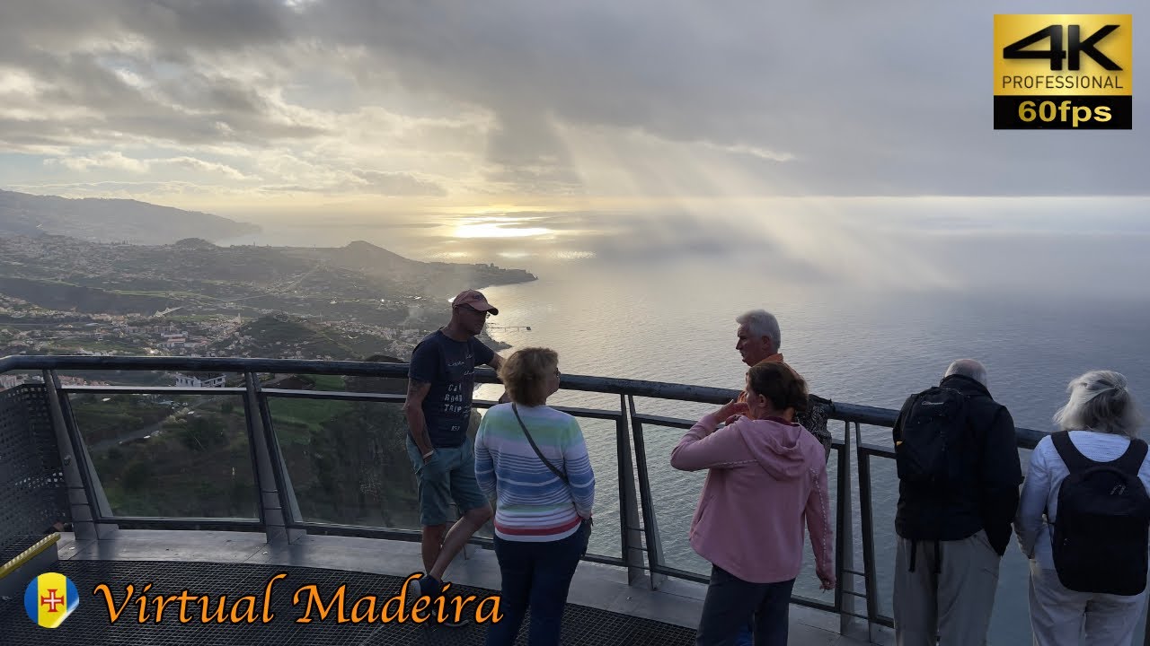 MADEIRA🦶 Morning espresso in Cabo Girao 💢4K 60fps 🌈HDR 🎧Live Sounds #virtualmadeira