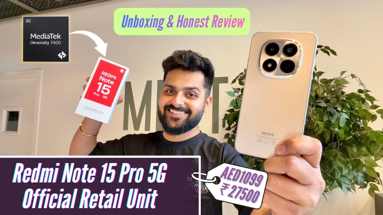 Redmi Note 15 Pro 5G Official Retail Unit Unboxing & Review - Honest Review Before Launch!