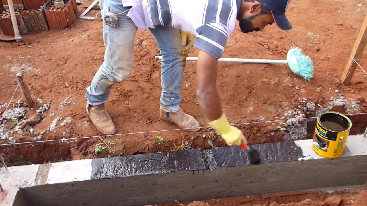 como impermeabilizar  o baldrame da sua casa faça vc mesmo