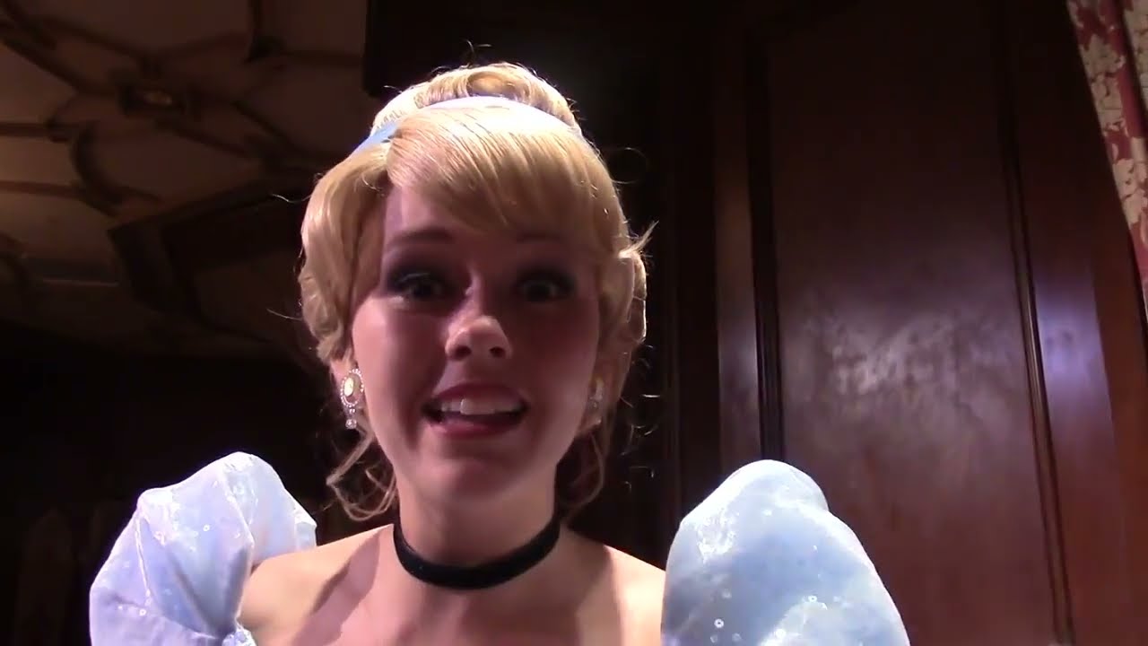 Meeting Up With DIsney Princess Cinderella, Rapunzel, and Gaston