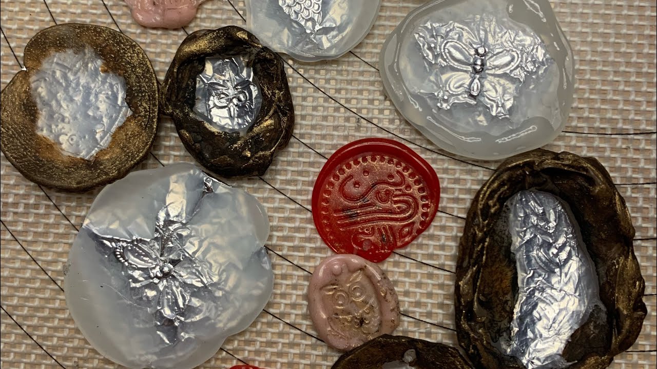 Fake Charms aus Alufolie und eigenen Siegelstempel herstellen 🧡🧚‍♂️🧡