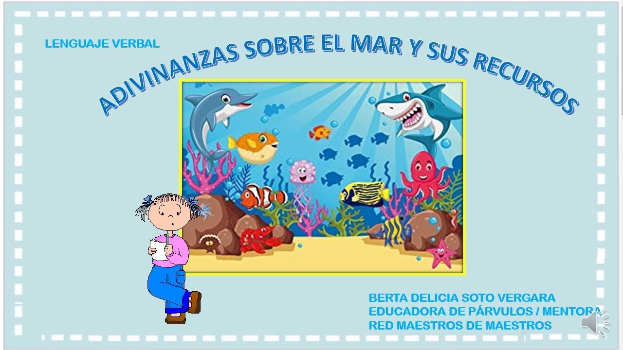 ADIVINANZAS DE  ANIMALES  MARINOS .