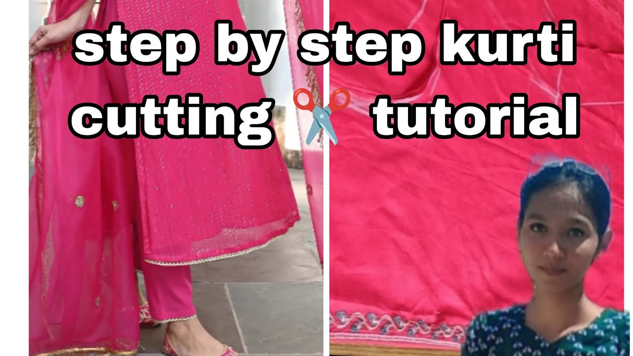 Step by step kurti cutting ✂️ tutorial #easy #stichingideas #viral #trending #viralvideo 