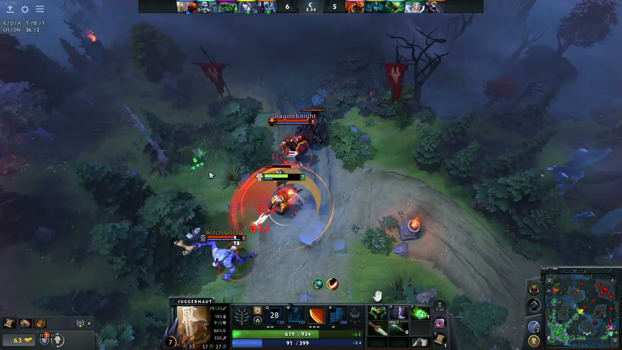 Dota 2 - Juggernaut Gameplay [4K]