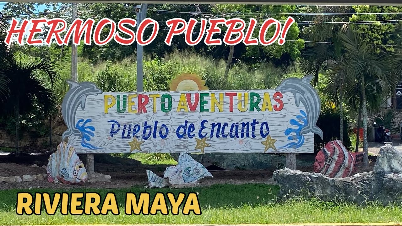 PUERTO AVENTURAS, PUEBLO DE ENCANTO. VE QUE HERMOSO LUGAR!🏝☀️🌊