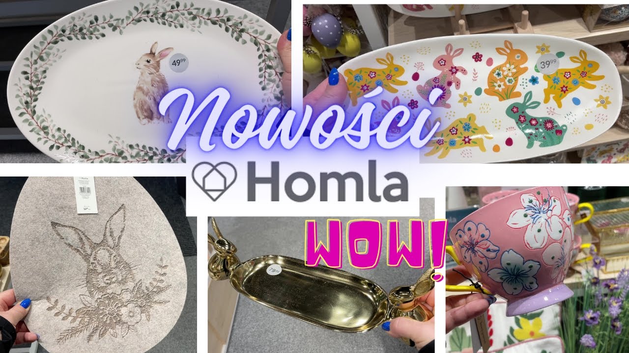HOMLA / NOWOŚCI / CUDOWNA PATERA NA JAJKA / WIOSENNE WIEŃCE / WIELKANOC