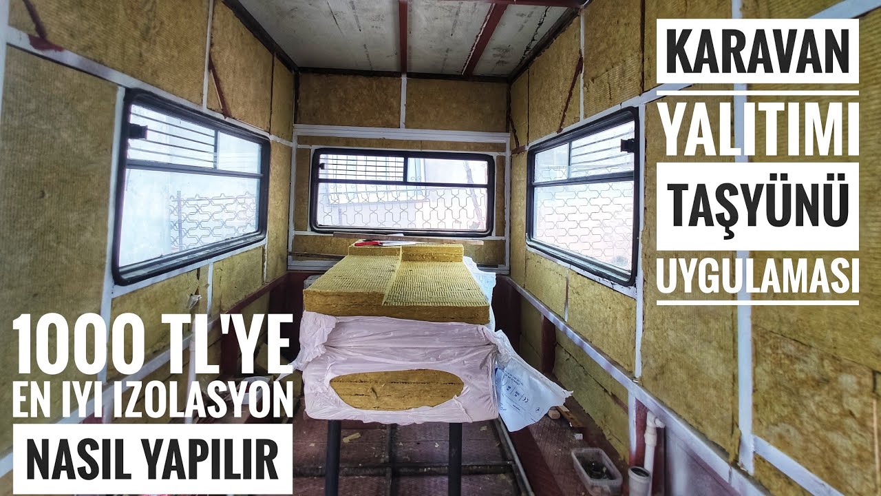 4x4 Karavan Yapımı 13. Bölüm Karavan Yalıtımı Nasıl yapılır Taş yünü uygulaması