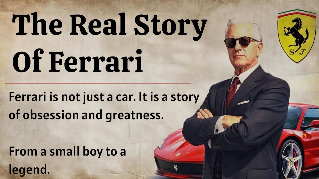 The Real Story of Ferrari || Learn English Through Story Level 2 🔥 || Speak English Fluently ✅️ 